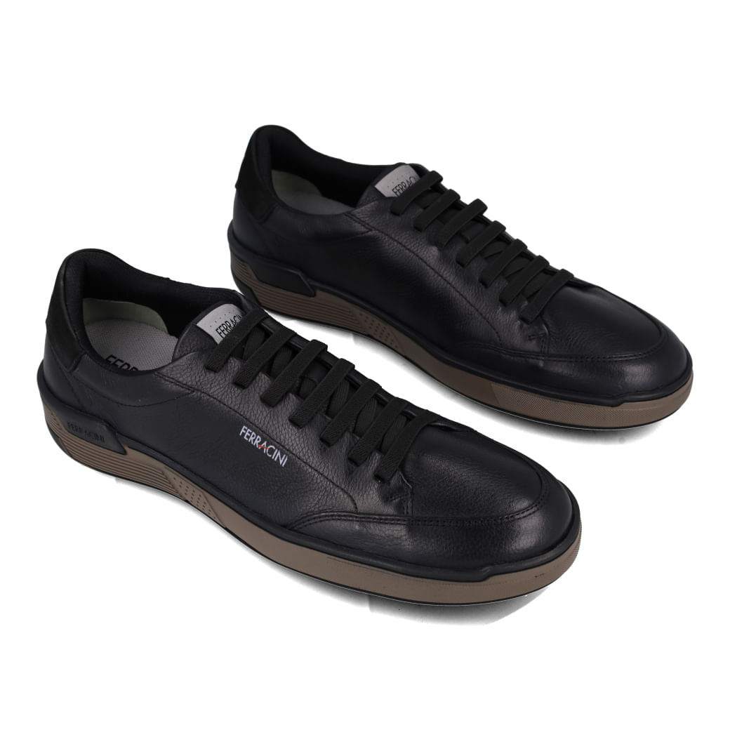 Ferracini Tenis Casual 7970-720B Preto Couro_7__01